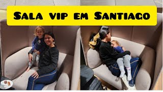 Sala Vip em Santiago no Chile🇨🇱 Embarque Internacional [upl. by Childs]