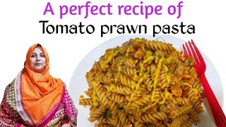 Tomato prawn 🍤 pasta recipe  how to make shrimp pasta by cooking with Nadira [upl. by Adnilam627]