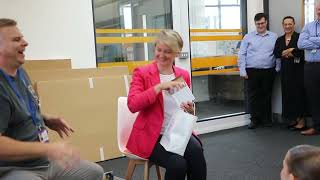 Home Secretary Yvette Cooper Visits Spellow Library [upl. by Gaylene]