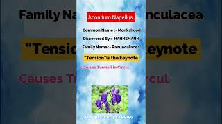 Aconitum Napellus key features  Materia Medica bhms aconite homoeopathy [upl. by Bone]