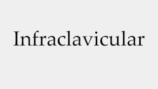 How to Pronounce Infraclavicular [upl. by Fennessy251]