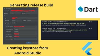 Generating release build in Flutter  Another way to create keystore [upl. by Wahs]