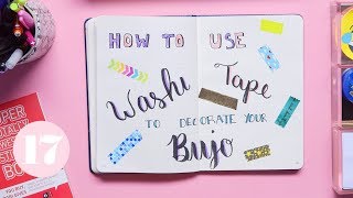 Washi Tape Hacks for Your Bullet Journal  Plan With Me [upl. by Seira197]