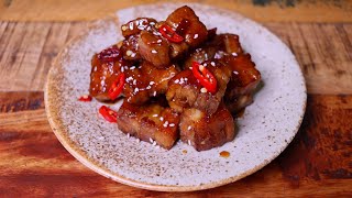 Sweet and spicy pork belly bites [upl. by Daza521]