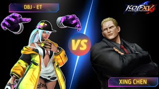 KOFXV  ET Vs XingChen  KOF15 high level  Road to SNK Finals [upl. by Narrat]