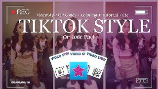 VIDEOSTAR QR CODES FOR VELOCITY EDITS  TIKTOK STYLE  Shakes  Coloring  Etc [upl. by Sartin]