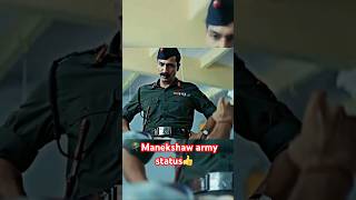 🪖Field marshal manekshaw status👍shorts youtubeshorts motivation indianarmy [upl. by Pratte284]