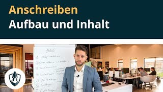 Bewerbung Anschreiben  Aufbau und Inhalt [upl. by Durant]