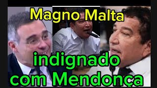 REVOLTA do senador Magno Malta com o ministro André Mendonça [upl. by Septima]