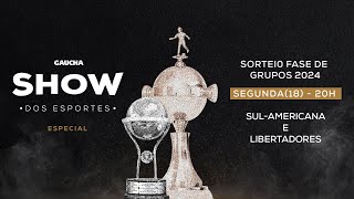 Show dos Esportes  Especial Sorteios da Libertadores e Sulamericana [upl. by Rance]