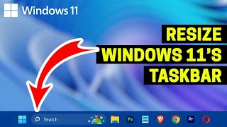 How to resize taskbar in windows 11computer education [upl. by Adnilem796]