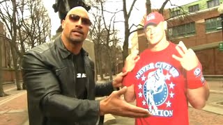 The Rock vs John Cena Wrestlemania 28 Promo [upl. by Esimorp460]