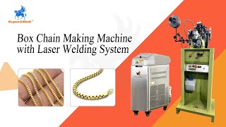 SuperbMelt jewelry chain making machine Box Chain Making Machine with Laser Welding System for gold [upl. by Fransis726]