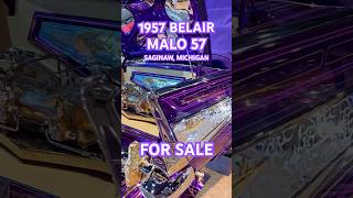 57 BELAIR🔥 lowrider classic carmodification oldschool automobile oldies westcoast impala [upl. by Flanna]