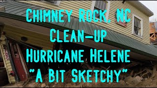 Chimney Rock NC Cleanup  Hurricane Helene 1162024 Part 1 of 2 [upl. by Ahsiener]