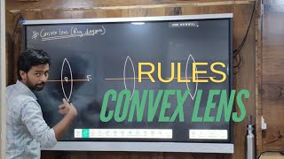 3 rules in convex lens  Images formed by convex lens  Ray diagram  Shahbaz Sayyed [upl. by Eniger]