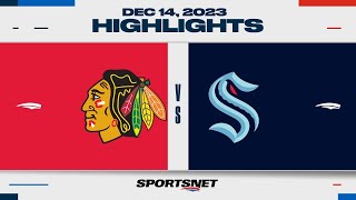 NHL Highlights  Blackhawks vs Kraken  December 14 2023 [upl. by Aissila862]