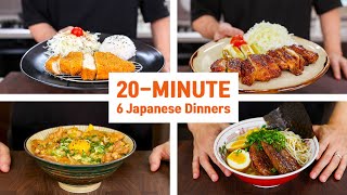 20 Minute Japanese Dinners that Will Change Your Life or maybe 25 [upl. by Namhcan]