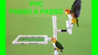 Poleiro de tubo PVC Tutorial Completo [upl. by Forster]