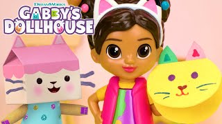 Creating Kitty Cards for the Ones You Love  GABBYS DOLLHOUSE TOY PLAY ADVENTURES [upl. by Silenay440]