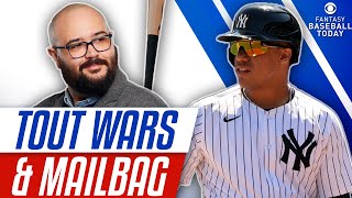 Tout Wars Expert Draft Recap Prospect Spotlight amp Mailbag Questions  Fantasy Baseball Advice [upl. by Ecinnaj]