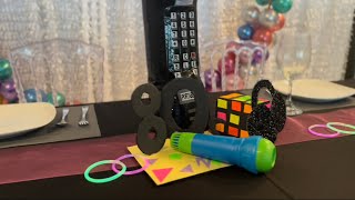 DIY 80s party decorating [upl. by Faxon]