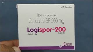 Logispor200 Capsule  Itraconazole Capsules  Itraconazole 200mg Capsule  Logispor 200mg Capsule [upl. by Anertac]