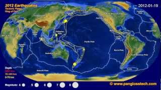 Worldwide Earthquakes of 2012 [upl. by Bil]