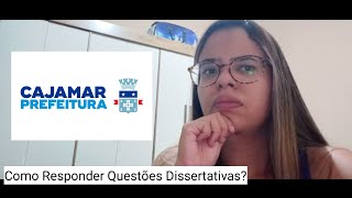 Concurso Prefeitura de Cajamar Cargos para Professor Questões Dissertativas [upl. by Nylloh]