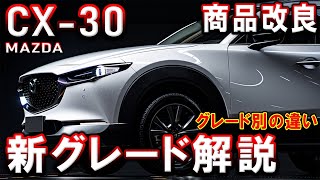 【マツダ CX30】これ1本でわかる！グレード別の違い｜どれを買うべき？商品改良2024【MAZDA】 [upl. by Brinna899]