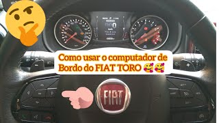 Fiat Toro Como funciona o computador de bordo 🤔 [upl. by Acissey]