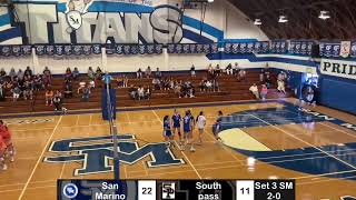 Girls volleyball vs south pass high school [upl. by Asilef]