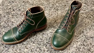 Onderhoud SVC03 Brogue Captoe Service Boot in Sedgwick English Green Bridle Leather [upl. by Gunning]