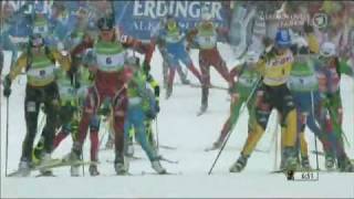 Magdalena Neuner  28th World Cup win  Oberhof Mass Start Jan 2012 [upl. by Sorel]