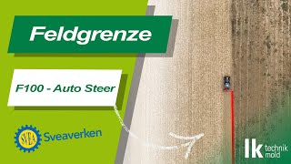 Sveaverken F100 Auto Steer  Feldgrenze [upl. by Lanita631]