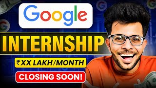 Google is Hiring Software Engineering Intern 🤑 ✅  Summer Internship 2025  Closing Soon 😱🔥 [upl. by Shirlee]