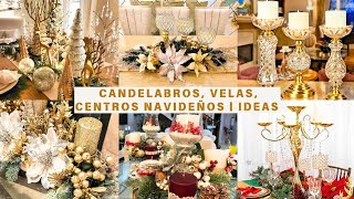 CANDELABROS  VELAS  CENTROS NAVIDEÑOS  IDEAS HERMOSAS amp SENCILLAS [upl. by Ateloj]