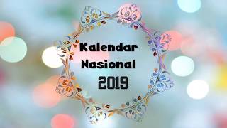 Kalender Nasional 2019 JadwalLiburNasional2019 [upl. by Nirmak]