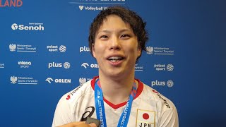 山本智大（Tomohiro Yamamoto）「（ベストリベロ賞は）小川選手が1番喜んでくれた」バレーボールネーションズリーグ男子2024準優勝インタビュー [upl. by Yrekcaz]