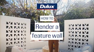 How to render a feature wall  Three Birds Renovations  Dulux [upl. by Nahtnahoj]