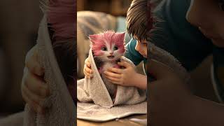 Adapting the homeless pink kitten cat kitten shorts [upl. by Kahn956]