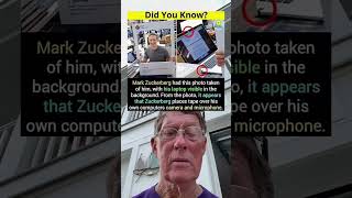 Mark Zuckerberg Appears To Place Tape Over His Own Computers Camera and Microphone grandpa [upl. by Enelram]