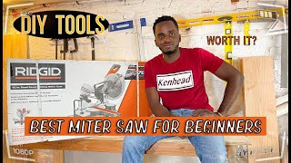 RIDGID 12quot MITER SAW  HOW TO SET UP THE RIDGID MITE SAW  BEST MITER SAW  LIEF WITH K FACE [upl. by Ruhl]