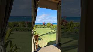 Oceanfront Massage by Spa at Ko’a Kea Poipu Beach Kauai Hawaii shorts [upl. by Gwenn]