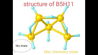 structure of boranes B5H11 mdu msc chemistry paper [upl. by Ardnod]