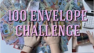 Unstuffing 100 Envelope Challenge  How much did I save [upl. by Nino]