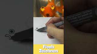 Fisch Zeichnen 🐠 shorts zeichnen tutorial draw zeichnenlernen howtodraw [upl. by Searcy]