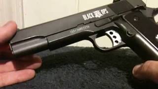 Airsoft review Ignite Black Ops 1911 Scorpion Co2 Airsoft Pistol [upl. by Amiarom]