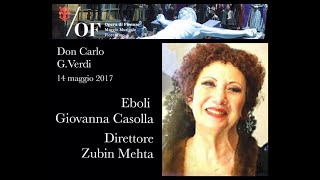 Giovanna Casolla sings Eboli DON CARLO at 72 unrehearsed [upl. by Aihtnic]