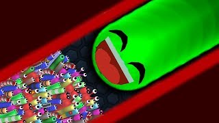 Slitherio 1 Troll Giant Snake vs 97779 Tiny Snakes Epic Slitherio Gameplay [upl. by Farlay]